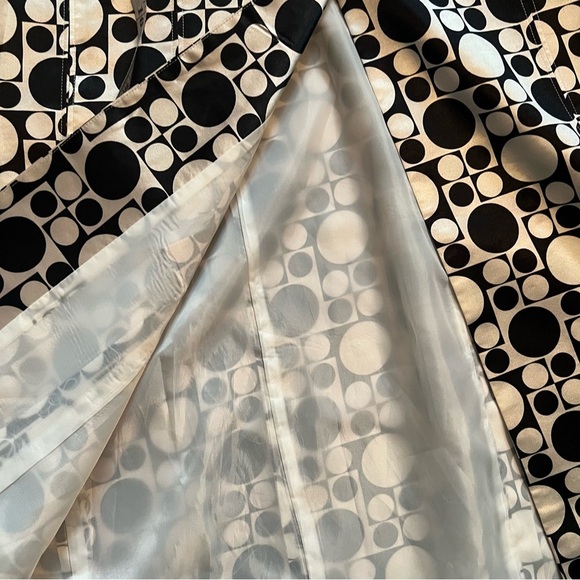 Ben Marc international size 14 black and white pattern midi blazer - Picture 10 of 11